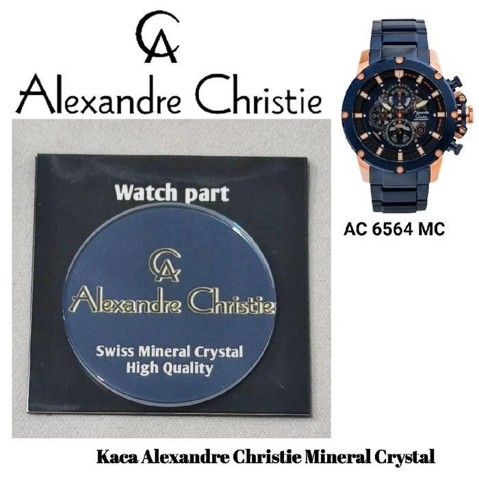 Alexandre Christie Kaca Jam Tangan AC 6564 MC Mineral Crystal Watch Part Swiss Quality
