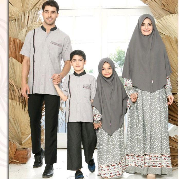 Gamis dewasa Rauna RK 151AM & Gamis anak Rauna RA 151AS busana muslim terbaru, kekinian, terlaris