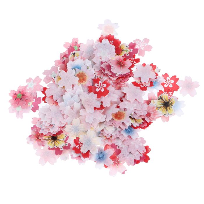 Edible Cake Flowers Paper Decorations Topper Cupcake Wafer Rice