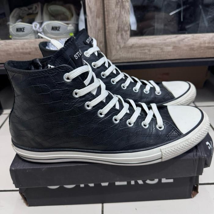 Converse High Colab Stussy Size 46