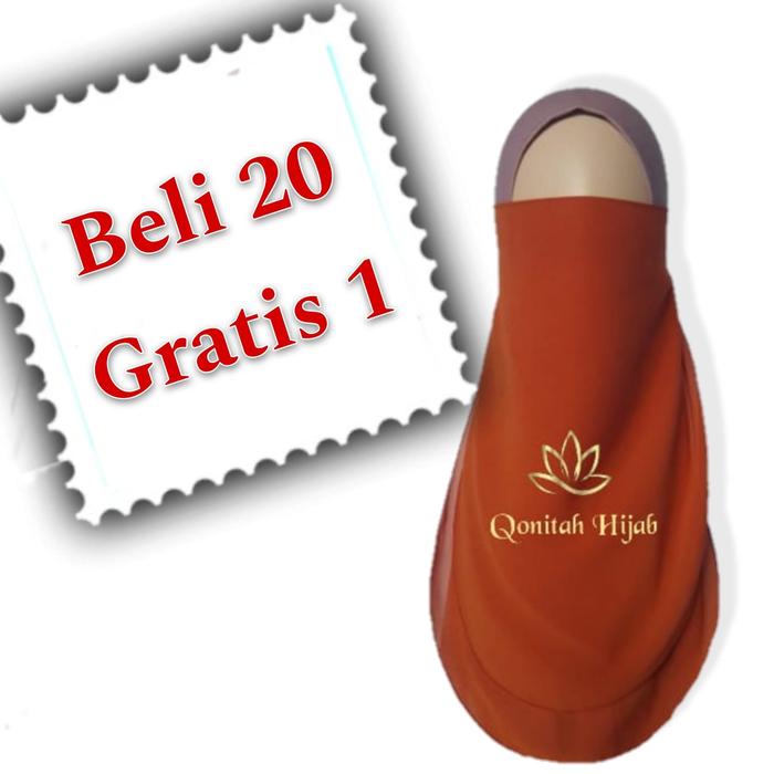 Cadar Tali 2 Layer Ceruty Babydoll Hijab Muslim Cantik