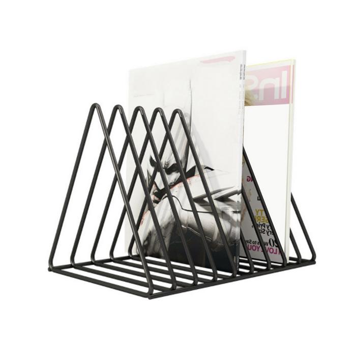 Vinyl Record CD Magazine Storage Rack Album Display Rack Multifunctional Vertical Creative European 