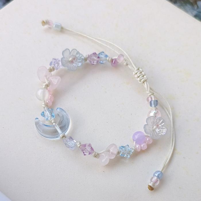 GELANG BULAN SABIT - MOON BRACELET - GELANG SERUT BULAN SABIT - GELANG FAIRYN - GELANG WARNA PASTEL 