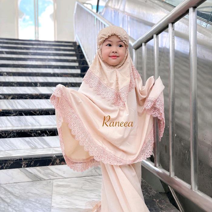ALUNA MUKENA ANAK COUPLE MUKENAH DEWASA MUKENA CANTIK ALAT SHOLAT MUKENA PINK MOCCA PUTIH Muslim Ren