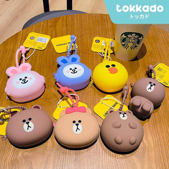 TOKKADO Line Friends Coin Purse Dompet Koin Mini Cute Lucu