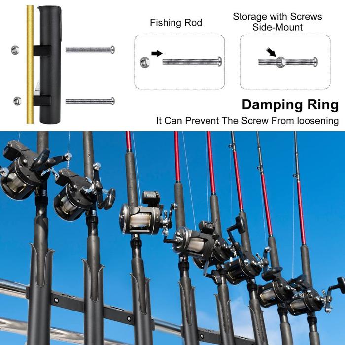 TERLARIS Bracket Dudukan Joran Pancing Di Boat Perahu Penyangga Joran Pancing Cagak Joran Pancing RE