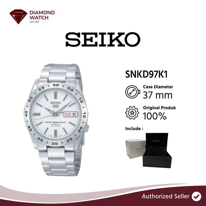Seiko 5 Sports SNKD97K1 Automatic White Dial Stainless Steel Strap