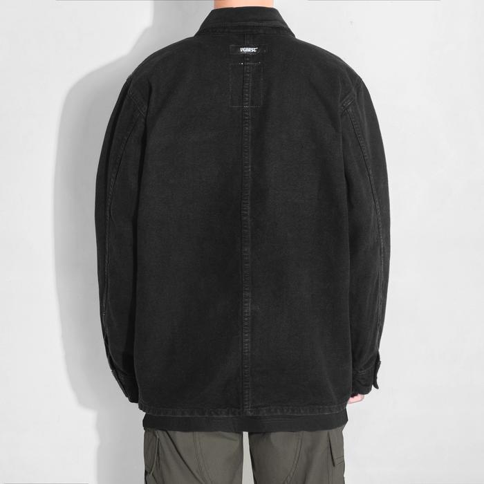 Vearst Jaket Chore Coat Montez Ack Washed Denim Pria