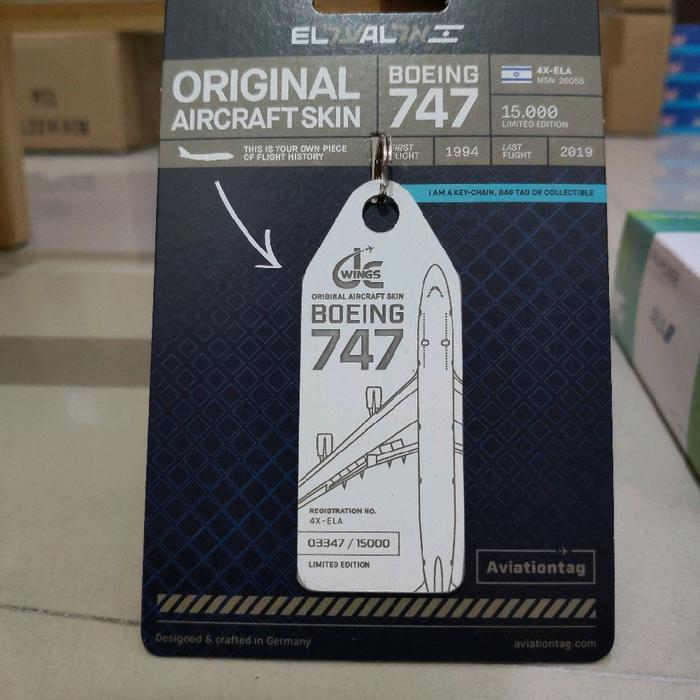Aviation Tag EL AL 747