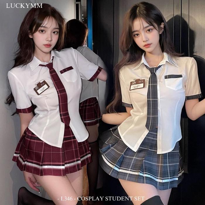 NEW Lingerie Cosplay School Uniform / Sexy Cosplay Murid / Kostum Sekolah Sexy 346