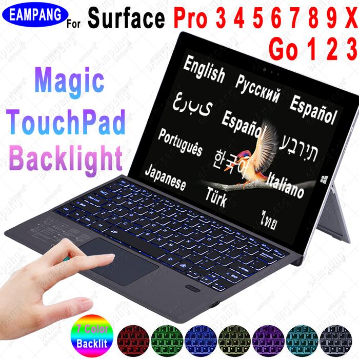 Trackpad Keyboard for Microsoft Surface Pro 3 4 5 6 7 8 9 X Go 1 2 3