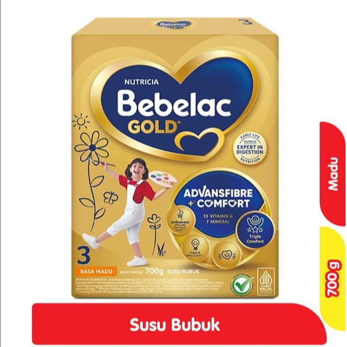 Bebelac Gold 3 Susu Bubu Pertumbuhan Anak Madu 700 g