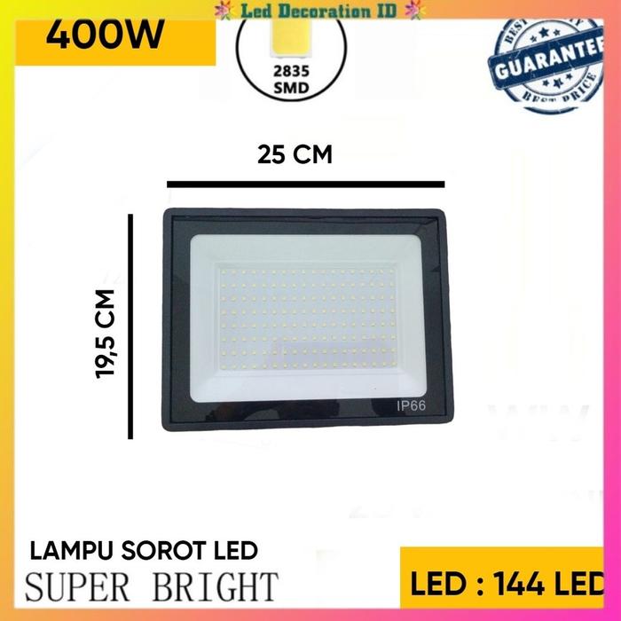 LAMPU SOROT LED 400WATT MURAH / LAMPU LED OUTDOOR SUPER TERANG
