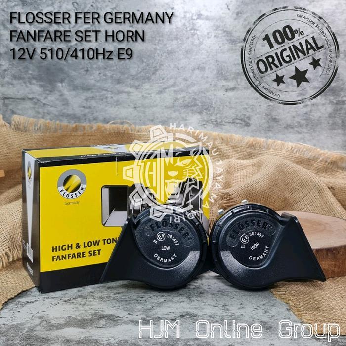 KLAKSON KEONG BMW FLOSSER FER 12V - HORN FANFARE FLOSSER GERMANY