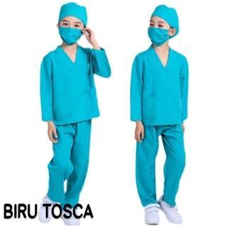 Baju Oka Anak Lengan Panjang Polos - Baju Dokter Jaga - Kostum Profesi Anak - Baju Karnaval Anak - B
