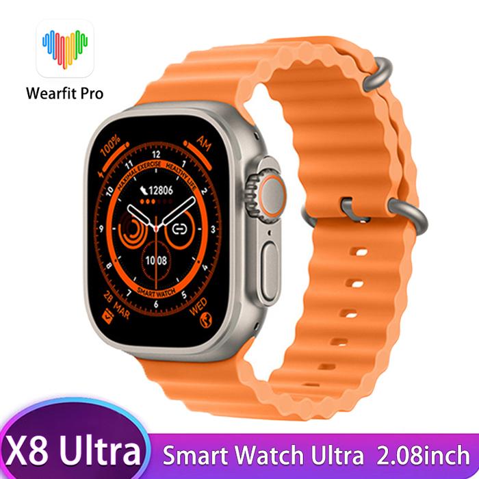 2022 New X8 Ultra Smartwatch Bluetooth Call NFC 2.08 Inch Waterproof