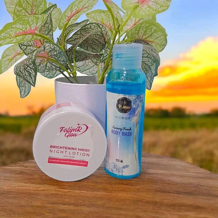 hb super mois by fatim R glow + sabun cair vh skin glow