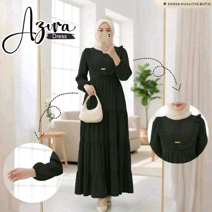 Dress Muslim Azura - Gamis Crinkle Azura - Gamis Azura Crinkle