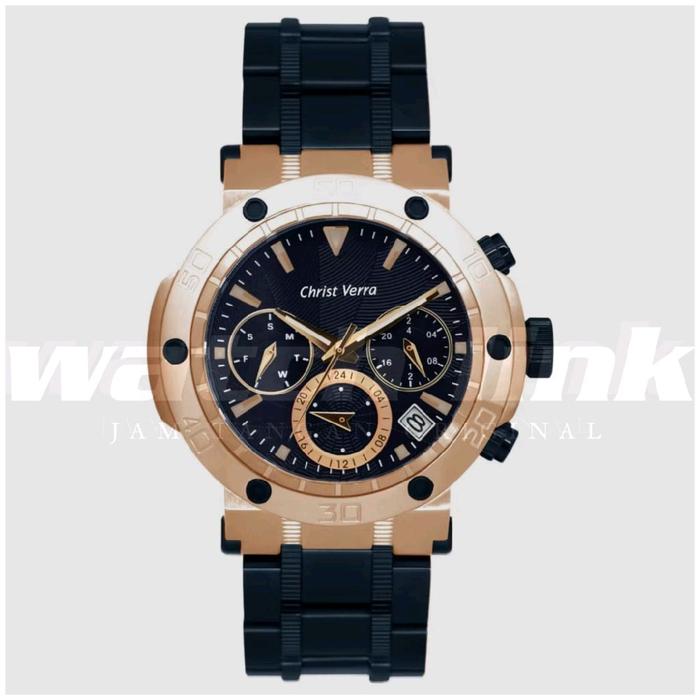 Jam Tangan Pria Christ Verra Cv 52283L Original Garansi Resmi Kaca Watches