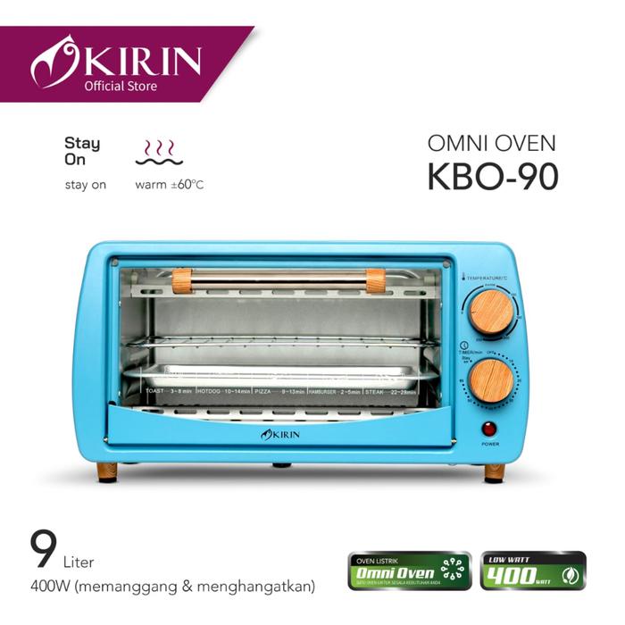 Kirin Oven Listrik 9 Liter KBO-90 Dengan Timer Dan Lampu Indikator