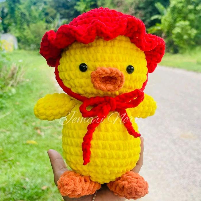 [JEMARI NORI] Amigurumi Bebek Manyun Topi Kriwil Gembul Handmade || Boneka rajut Bebek Manyun Topi K
