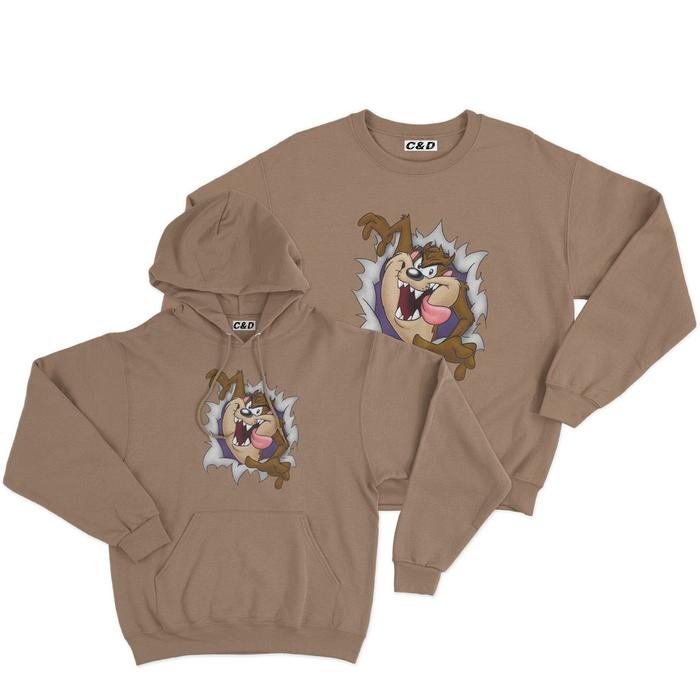 Hoodie Jumper/Sweater/Crewneck/Sweatshirt/Kartun/Cowok/Cewek/Distro/Pria/Wanita/Keren/Lucu/Tazmania
