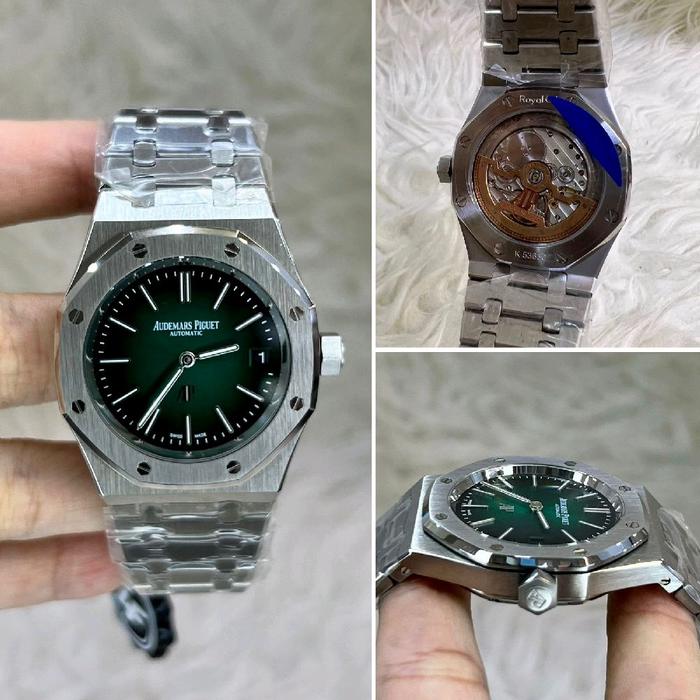 Jam tangan AP royal oak ultrathin dial green 39mm swiss autometic