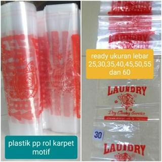 plastik roll packing karpet laundry cetak sablon printing