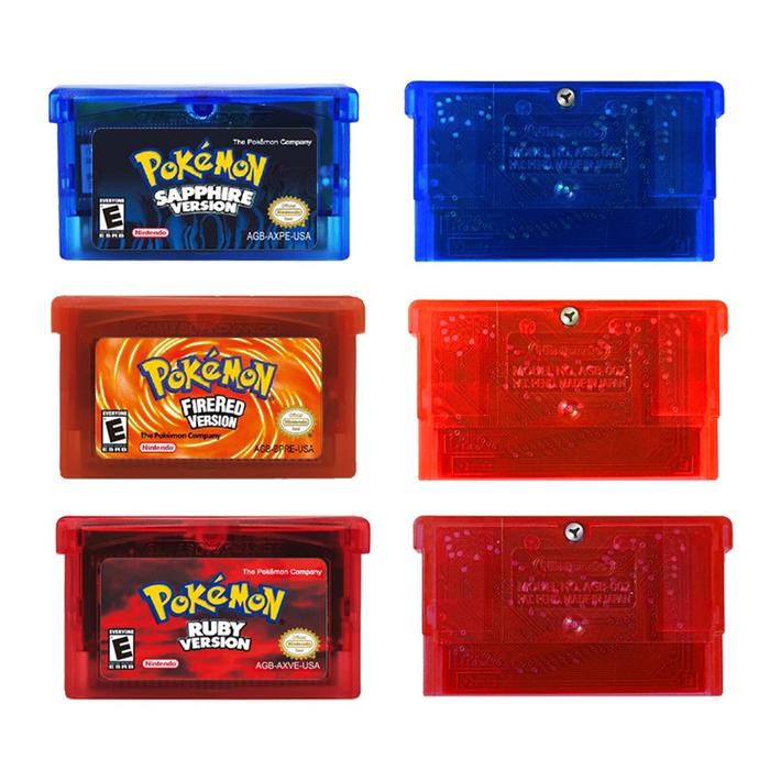 Kaset Nintendo GBA Pokemon Emerald Gameboy Advance Micro SP NDS DS Lite Fat Kaset Gameboy