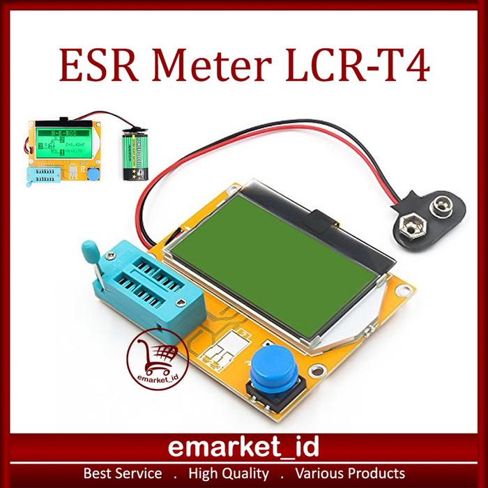 ESR Meter LCR-T4 / Transistor Tester LCR T4 Digital RCD LED Mosfet Dioda Triode Elco PCB MOS / PNP