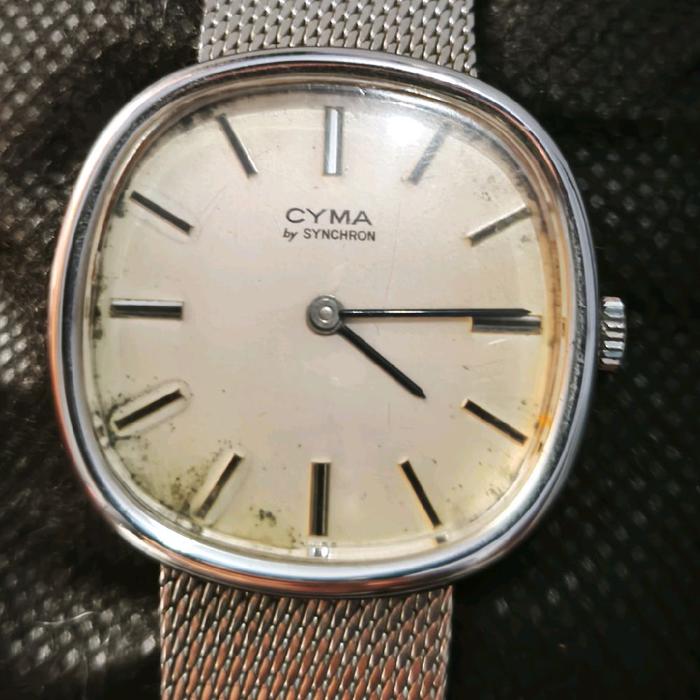 cyma vintage dress watch jam tangan swiss original
