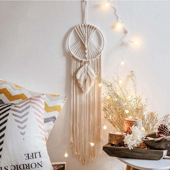 Moon And Star Macrame Wall Hanging Tapestry Boho Wall Decor Macrame