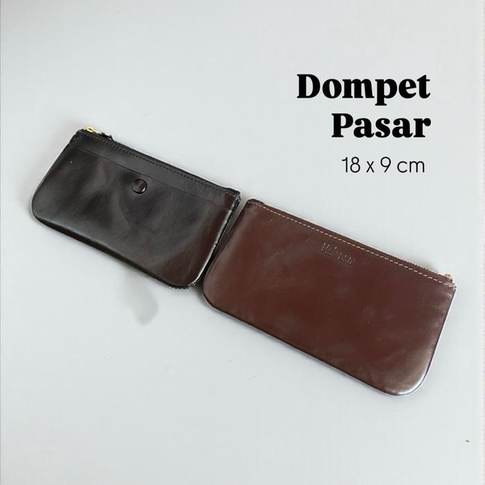Dompet Wanita Kulit Asli Dompet Pasar Riyal Euro Dollar Uang Kertas Simpel