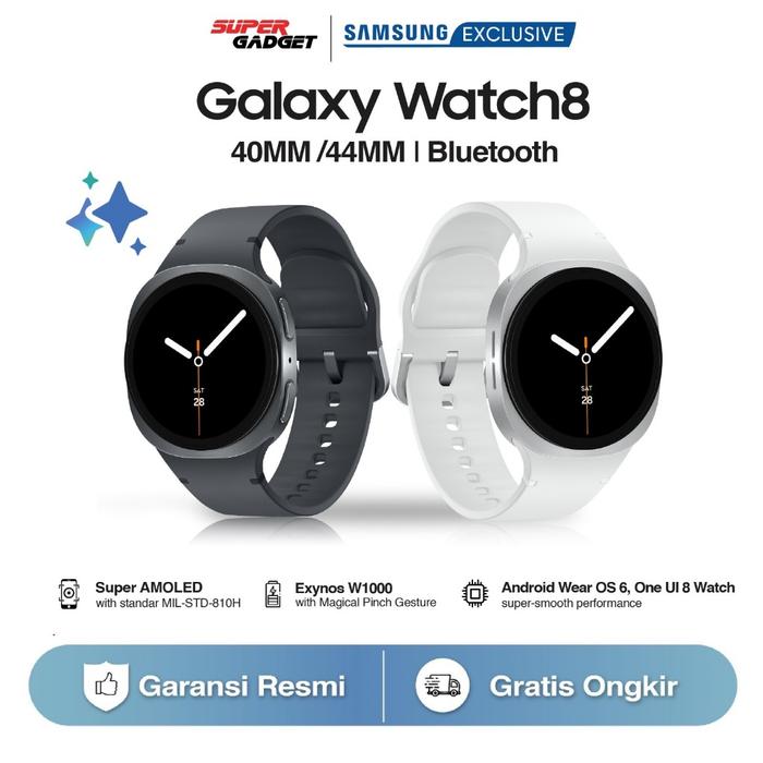 (READY STOCK) Samsung Galaxy Watch8 Watch 8 40mm 44mm Bluetooth Jam Smartwatch Super AMOLED Exynos W