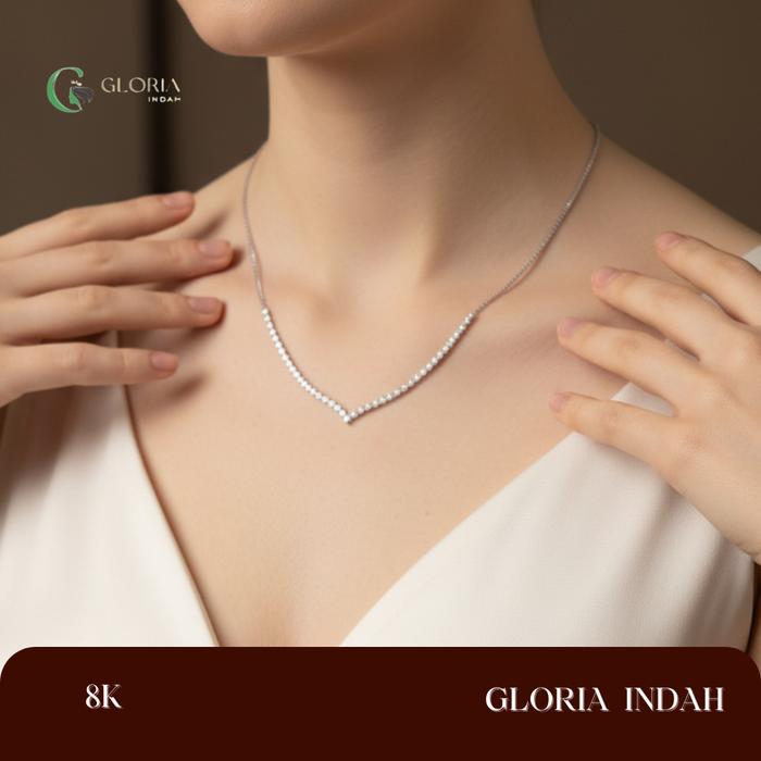 GLORIA INDAH - KALUNG LIONTIN EMAS NAGITA - MODEL SERUT ADJUST - G.OO - MPX375