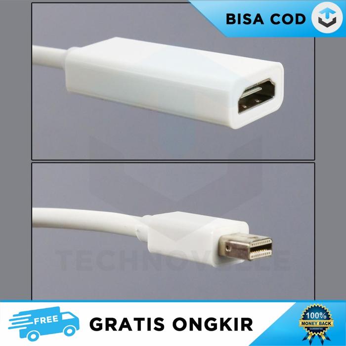 KABEL PENGHUBUNG DISPLAY PORT MINI TO HDMI FEMALE MINI DP HDTV ADAPTER