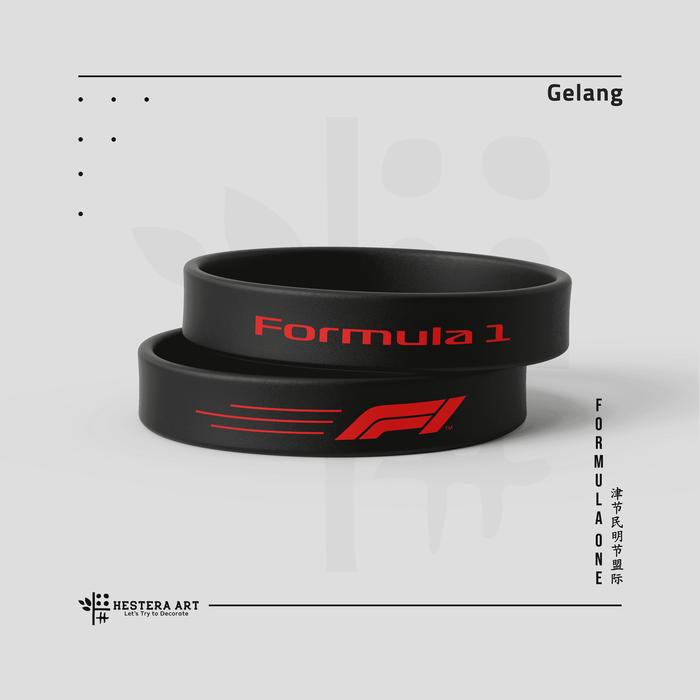 Gelang F1 Formula 1 Bracelet F1 Gelang Karet Bahan Silicone Rubber | Merchandise F1 Team F1