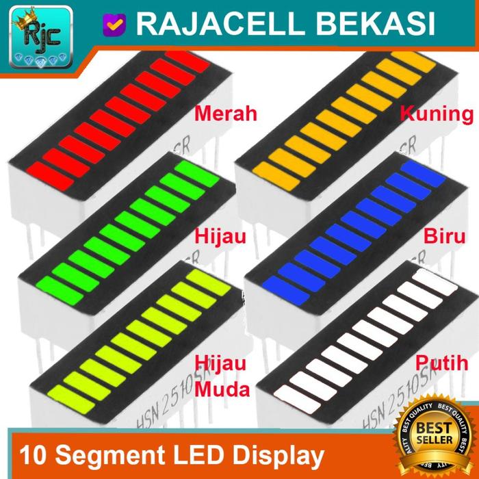 Led Bar Bargraph 10 segment LED Display Indikator LED kotak DIP