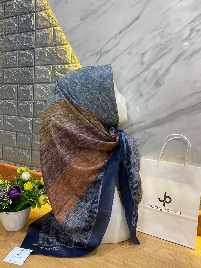 HIJAB JOURNEY MAYA NAVY SERIES Kerudung Segi Empat *free paperbag