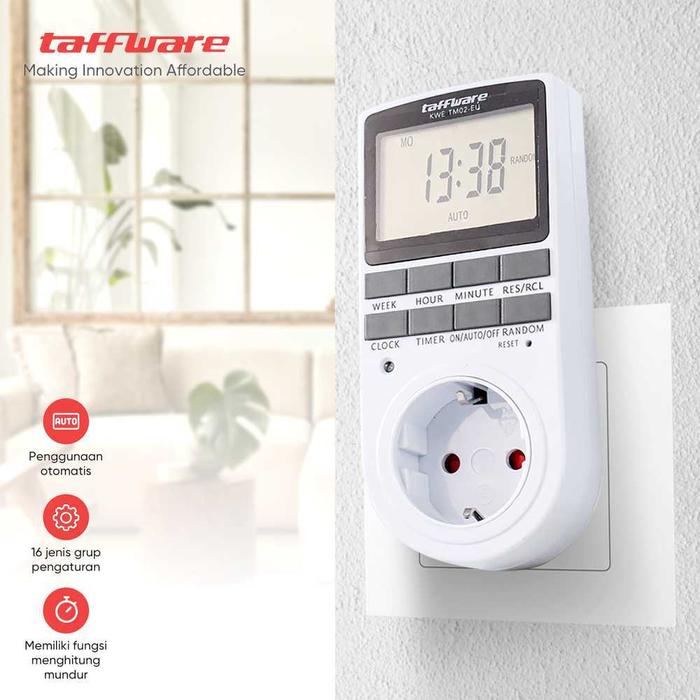 Stop Kontak Timer Digital Otomatis On Off Stop Kontak Nyala Otomatis Smartphone Pompa Air Lampu Stop