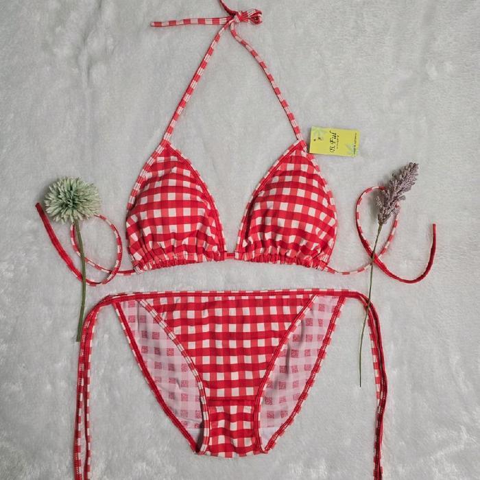 Set Bikini Tali samping two piece sexy | Swimsuit | Bikini sexy Swimwear Terlaris