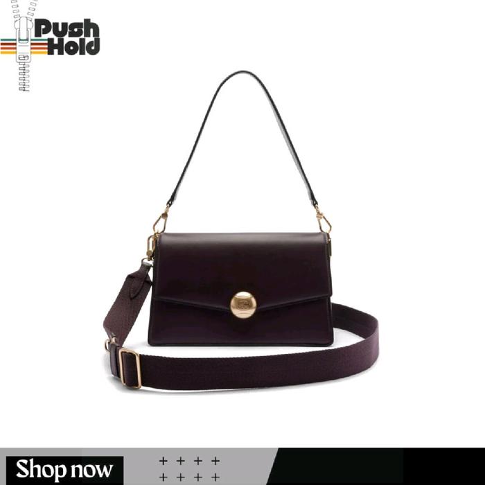 Lacoste Large Tennis Bliss Shoulder Bag Original Tas Bahu Selempang - Maroon