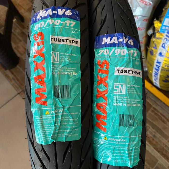 [COMBO HEMAT] Ban Maxxis MAV6 Tubetype untuk Supra/Smash/Jupiter lengkap ban motor ukuran 17