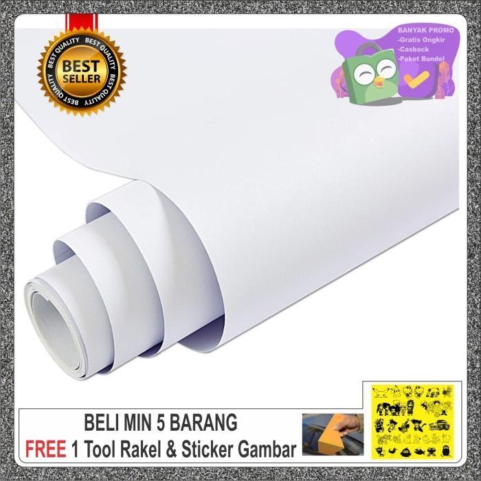 Stiker putih doff/mate / skotlet putih doff 1 ROLL OSEAN