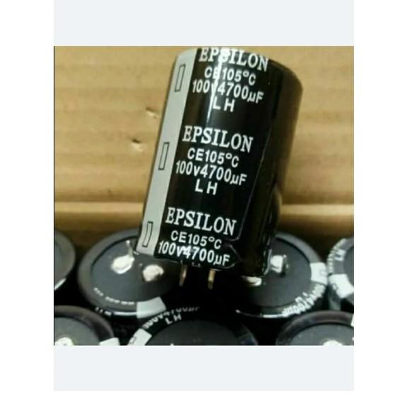 Terbaik capasitor kapasitor elco 4700uf 100v epsilon original full harga perbuah