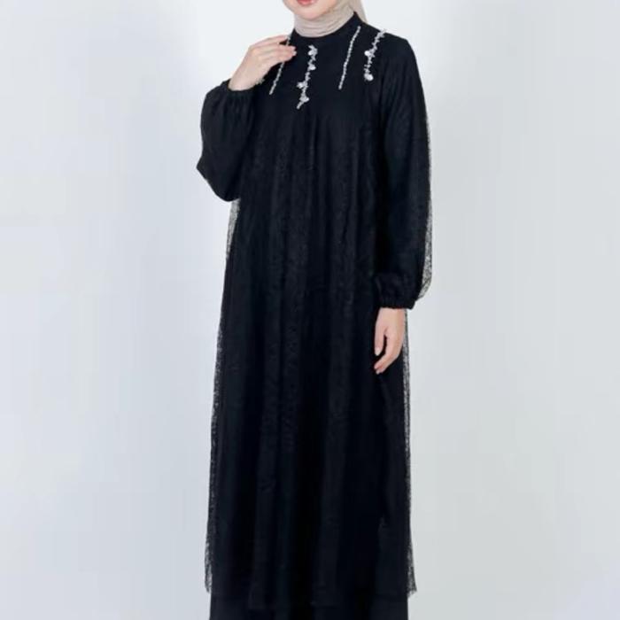 GAMIS CHANTIL Y AL-BUKHARI By elzatta Cilegon Muslim Wanita Dress Pesta Lebaran Dewasa