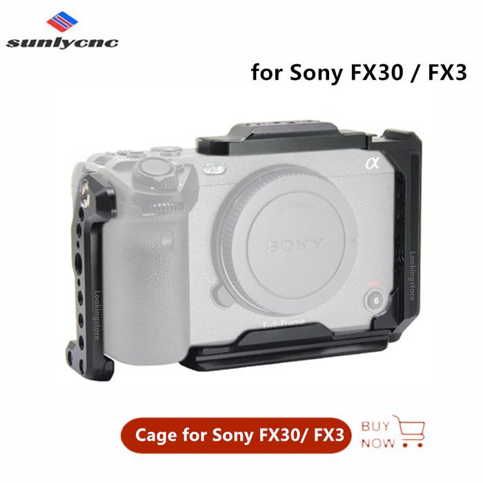 Sunlycnc Camera Cage for Sony FX30 / FX3 with 1/4" Threaded