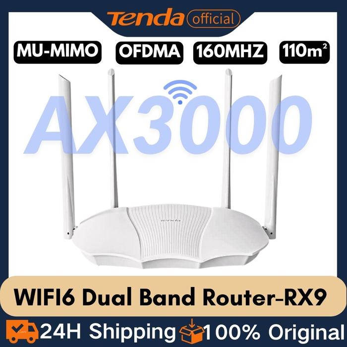 Tenda WiFi 6 Router AX3000 Dual Band 2.4G Wifi6 Router Roteador 5GHz