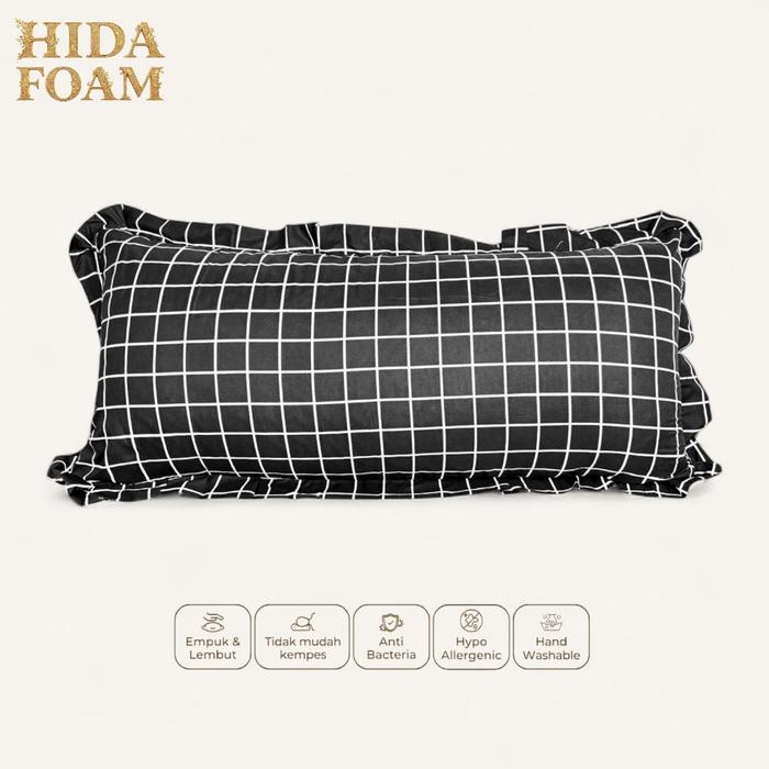 Bantal Cinta Motif Full Memory Foam Premium - Bantal Tidur Panjang Dewasa
