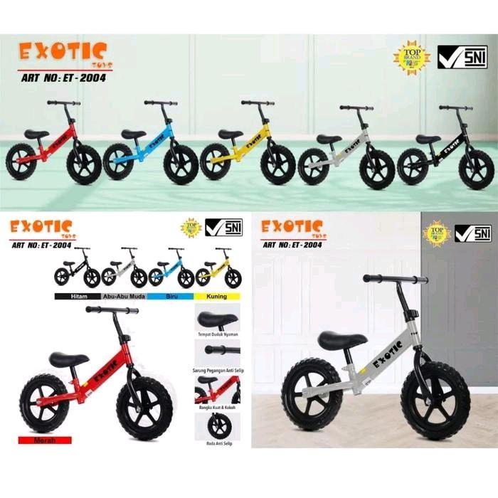 SEPEDA ANAK PUSH BIKE EXOTIC ET-2004 BALANCE BIKE
